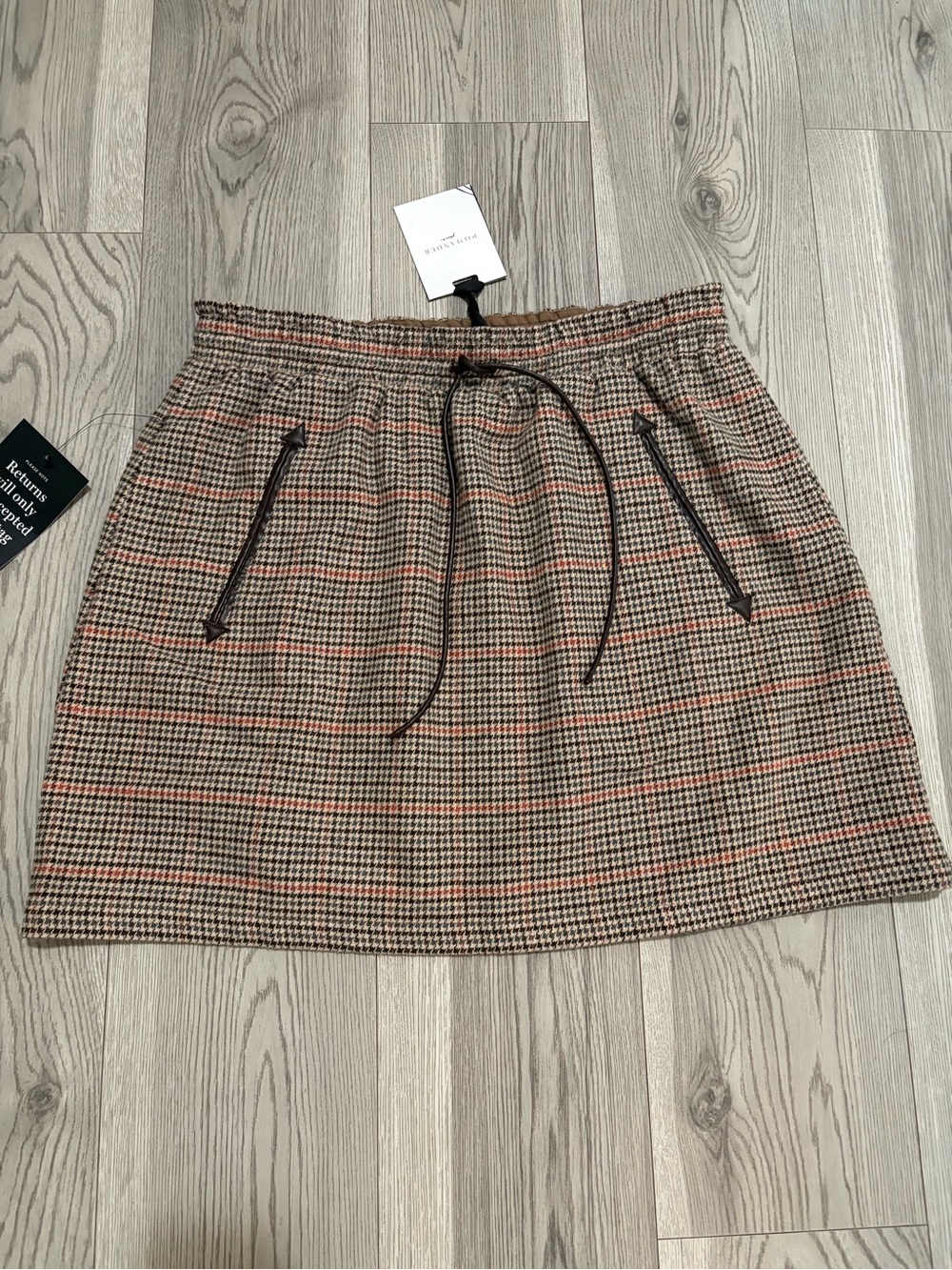 Tuckernuck Pomander Place Skirt NWT Plaid Size XL
